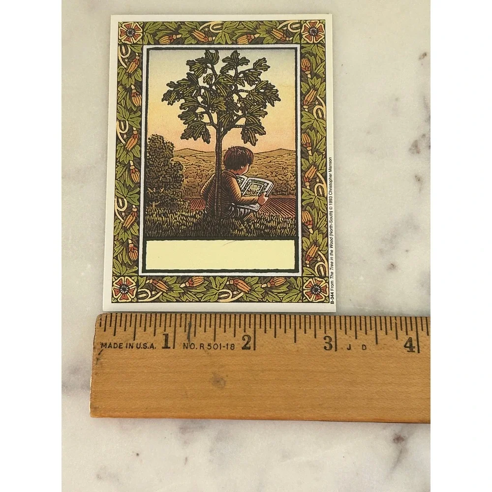 Antioch Bookplates Christopher Manson The Tree in the Wood 1993 Vintage Labels